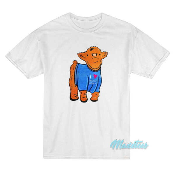 The 1975 Cow Wearing I Love Matty Healy T-Shirt