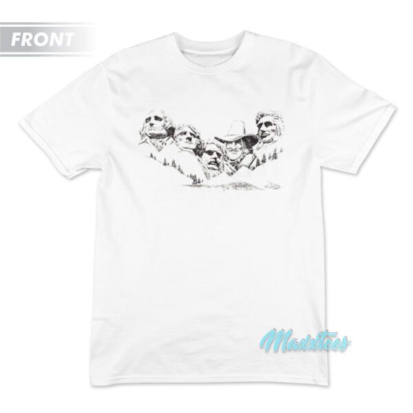 Willie Nelson Mount Rushmore T-Shirt