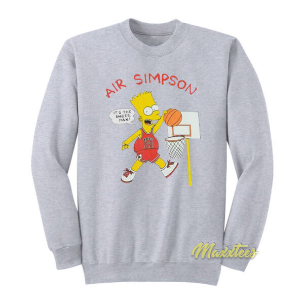 Air Simpson Bart Simpson 1990s Sweatshirt