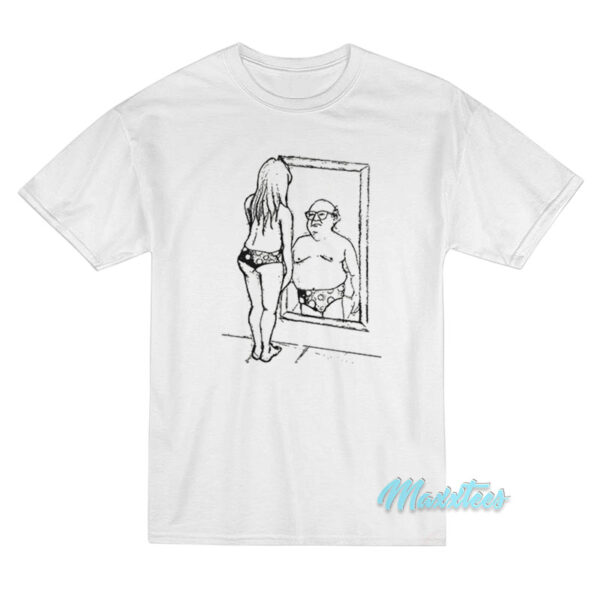 Annie Lederman Danny Devito Girl Mirror T-Shirt