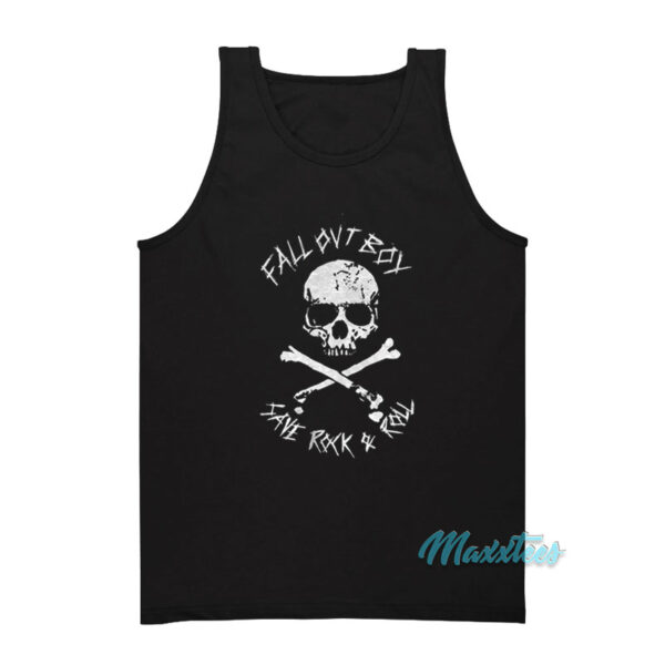 Fall Out Boy Save Rock And Roll Skull Tank Top