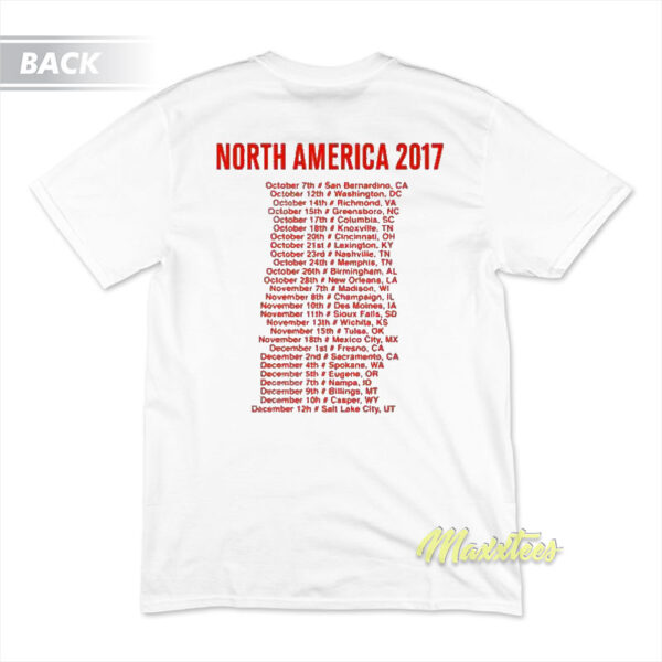 Foo Fighters 2017 North American World Tour T-Shirt