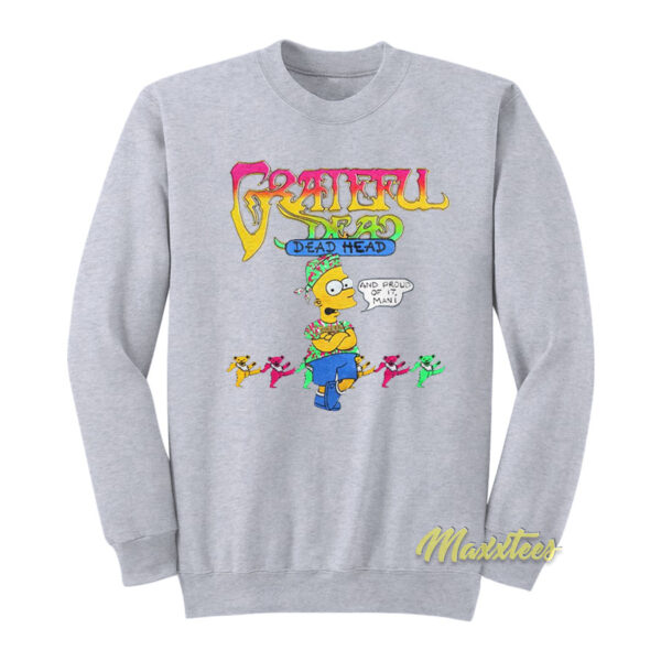 Grateful Dead Deadhead Simpsons Sweatshirt