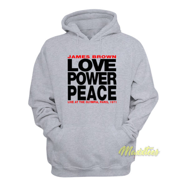 James Brown Love Power Peace Hoodie