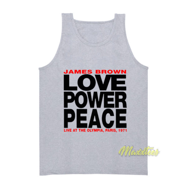 James Brown Love Power Peace Tank Top