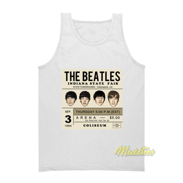 The Beatles Indianapolis State Fair 1964 Tank Top