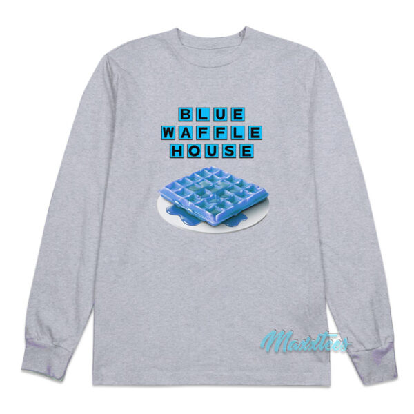 Blue Waffle House Long Sleeve Shirt