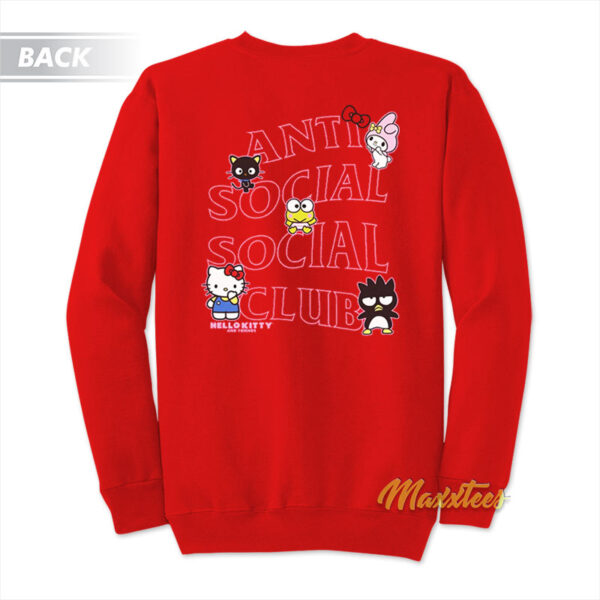 Anti Social Social Club Hello Kitty and Friends Sweatshirt