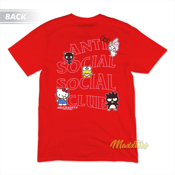 Anti Social Social Club Hello Kitty and Friends T-Shirt