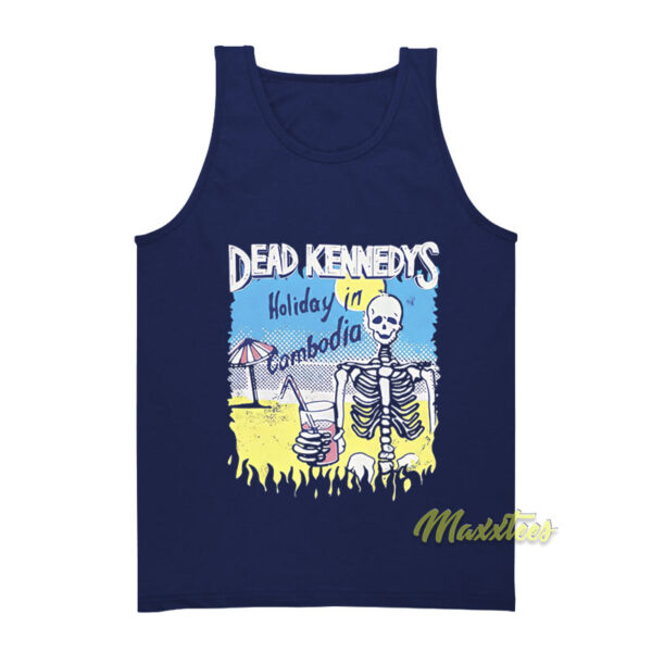 Dead Kennedys Holiday in Cambodian Skeleton Tank Top