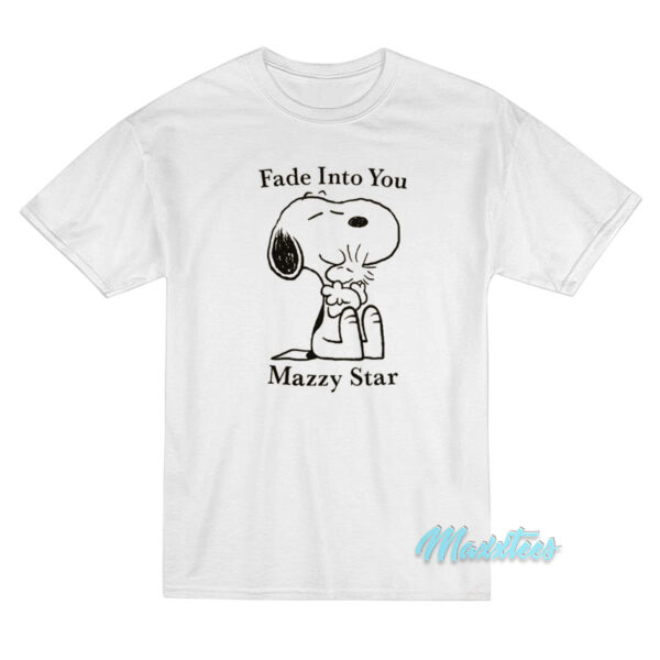 Snoopy Fade Into You Mazzy Star T-Shirt