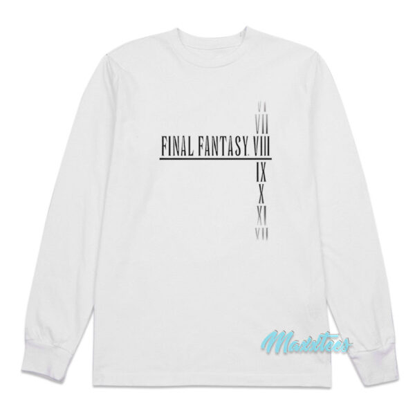 Final Fantasy VI VII VIII IX X XI XII Long Sleeve Shirt
