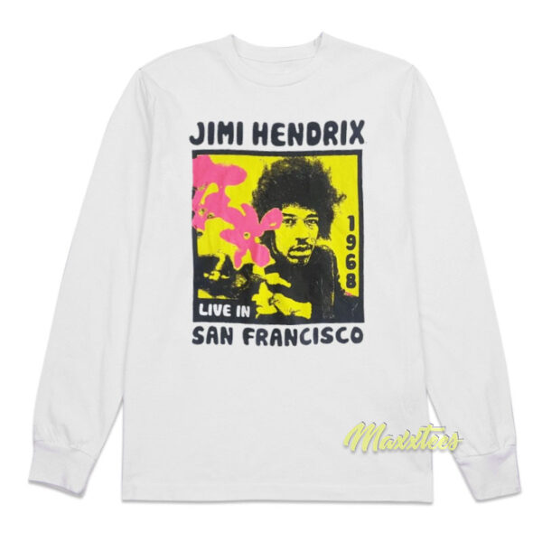 Jimi Hendrix Live in Francisco 1968 Long Sleeve Shirt
