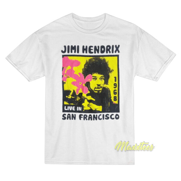 Jimi Hendrix Live in Francisco 1968 T-Shirt
