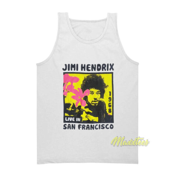 Jimi Hendrix Live in Francisco 1968 Tank Top