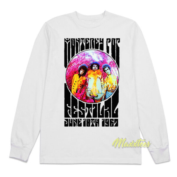 Jimi Hendrix Monterey Pop Festival 1967 Long Sleeve Shirt