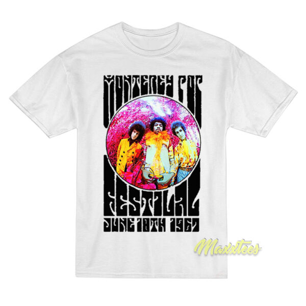 Jimi Hendrix Monterey Pop Festival 1967 T-Shirt