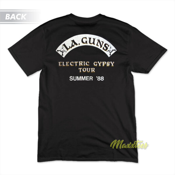 LA Guns No Mercy 1988 Electric Gypsy T-Shirt