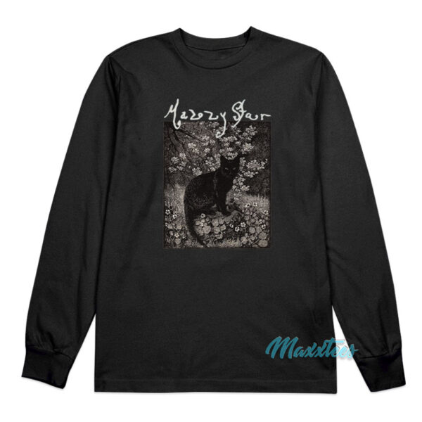 Mazzy Star Black Cat Lionel Lindsay Long Sleeve Shirt