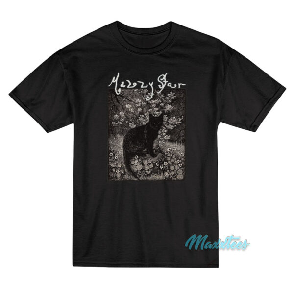 Mazzy Star Black Cat Lionel Lindsay T-Shirt
