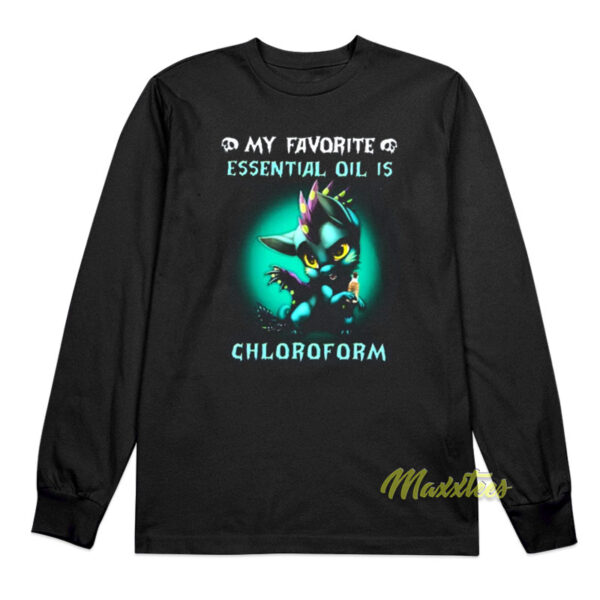 My Favorite Essential Oil Is Chloroform Dragon Long Sleeve Shirt