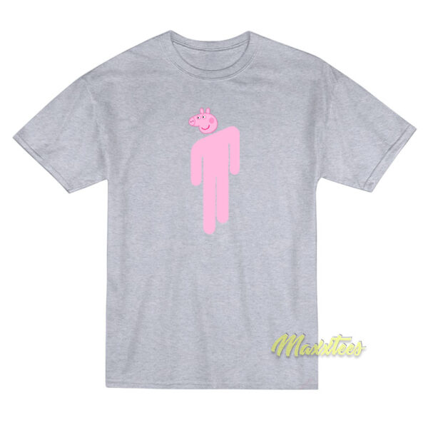 Peppa Pig Billie Eilish Logo Parody T-Shirt