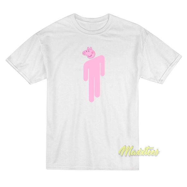 Peppa Pig Billie Eilish Logo Parody T-Shirt
