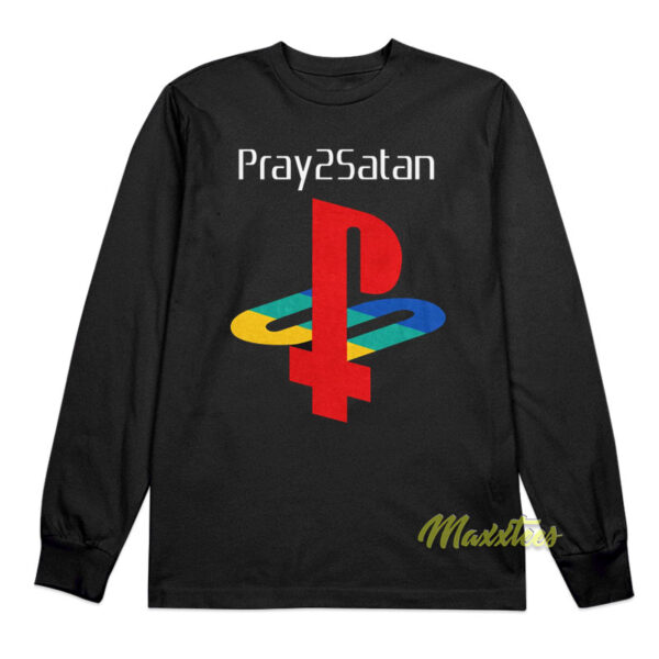 Playstation Pray Satan Long Sleeve Shirt