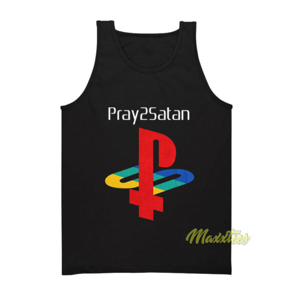 Playstation Pray Satan Tank Top