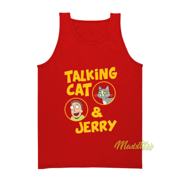 Rick and Morty Talking Cat and Jerry Tank Top