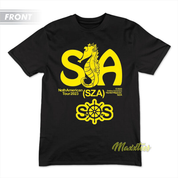 SZA SOS North American Tour Online Ceramics T-Shirt