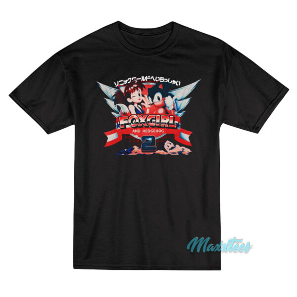 Sonic Fox Girl And Hedgehog T-Shirt