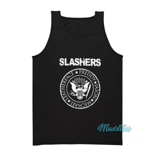 The Slashers Ramones Logo Parody Tank Top
