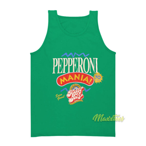 Vintage Happy Joes Pizza and Ice Pepperoni Mania Tank Top