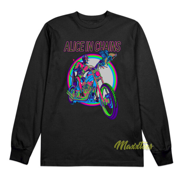 Alice In Chains Devil Bike Long Sleeve Shirt