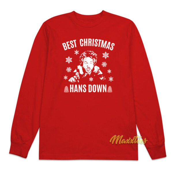 Best Christmas Hans Down Long Sleeve Shirt
