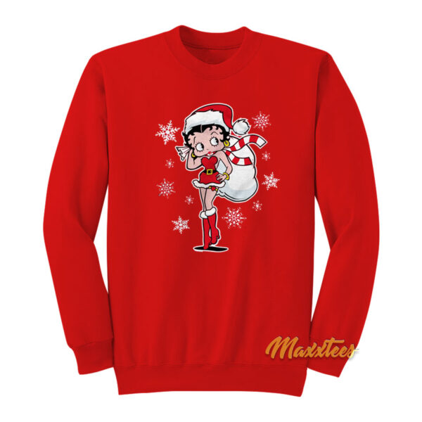Betty Boop Christmas Holiday Sweatshirt