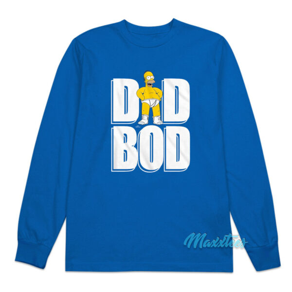 Homer Simpson Dad Bod Long Sleeve Shirt