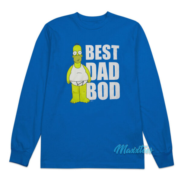 Homer The Simpsons Best Dad Bod Long Sleeve Shirt