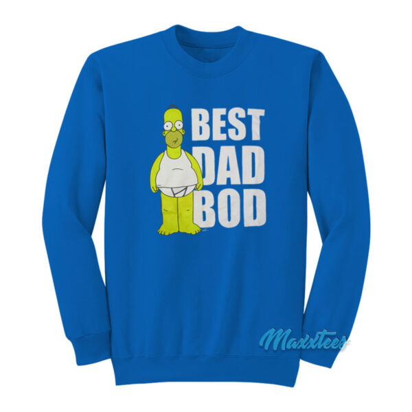 Homer The Simpsons Best Dad Bod Sweatshirt