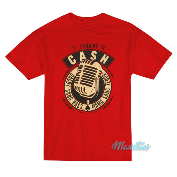 Johnny Cash Daddy Sang Bass T-Shirt