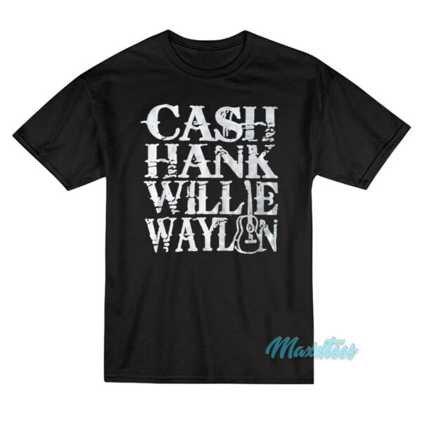Johnny Cash Hank Willie Waylon T-Shirt