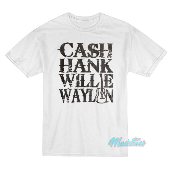 Johnny Cash Hank Willie Waylon T-Shirt