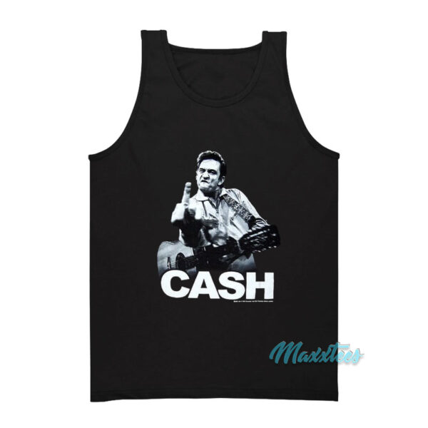 Johnny Cash Middle Finger Tank Top