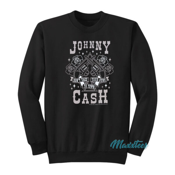 Johnny Cash Guns Kids Sweatshirt