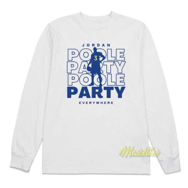 Jordan Poole Party Long Sleeve Shirt