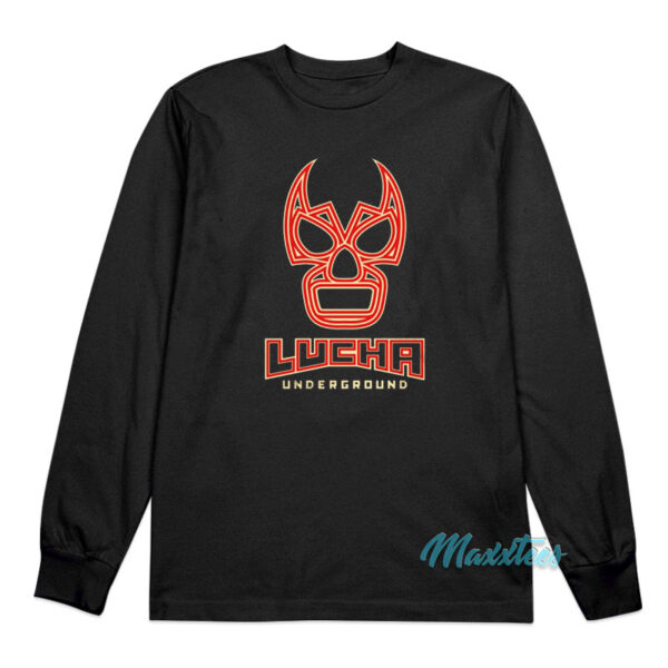 Lucha Underground Mask Logo Long Sleeve Shirt