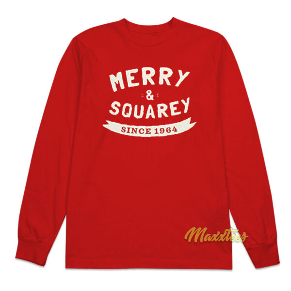 Merry and Squarey Since 1964 Imo's Pizza Long Sleeve Shirt