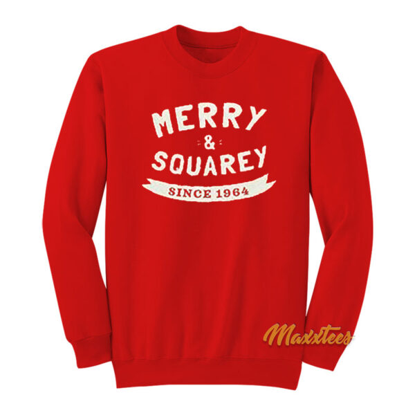 Merry and Squarey Since 1964 Imo's Pizza Sweatshirt