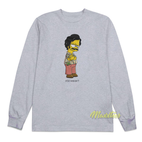 Simpsons Escobart Pablo Escobar Long Sleeve Shirt